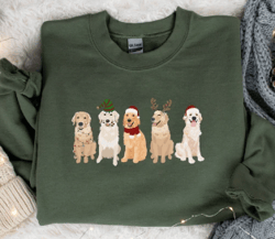 golden retriever christmas sweatshirt, christmas shirt, dog mom gift, xmas sweatshirt, golden retriever gift, dog owner,