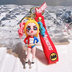 fashion cartoon keychain cute gilr fantasy key chain women bag pendant ornaments girlfriends car keyring gifts accessori