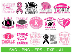 tackle breast cancer svg, tackle breast cancer t shirt svg, fight tackle cancer svg, eps, dxf, ai, png, files for cricut