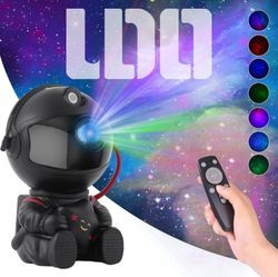 star projector galaxy night light astronaut space projector starry nebula ceiling led lamp for bedroom udo04