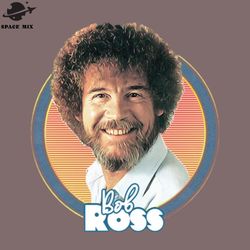 bob ross retro style fan design png design