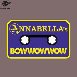 annabellas bow wow wow cassette logo official merch png design