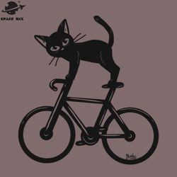 cat loves a bike png design