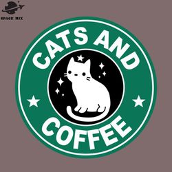 cats and coffee png design