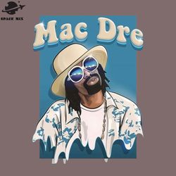 beach with mac dre hiphop png design
