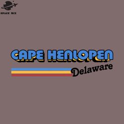 cape henlopen delaware retro style  png design