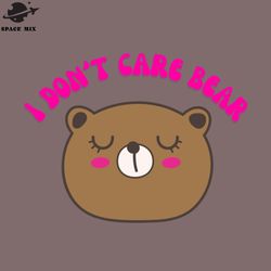 i dont care bear png design