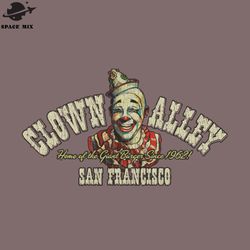 clown alley san francisco 1962 png design