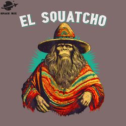 el squatcho bigfoot saquatch png design