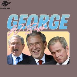 eorge w bush 90s style aesthetic  png design