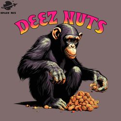 deez uts chimpanzee  png design