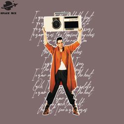 say anything retro 80s john cusack tribute png design