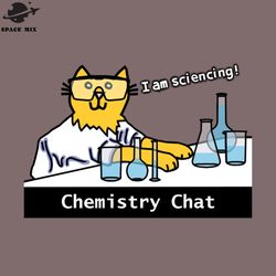 science chemistry cat funny chat png design