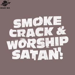 smoke crack worship satan  png design