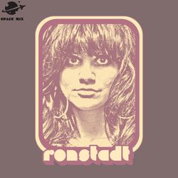 linda ronstadt retro 70s style fan art  png design