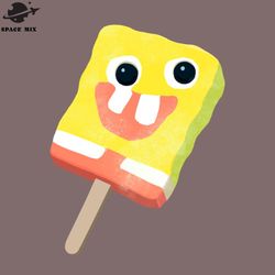 sponge opsicle design sticker png design