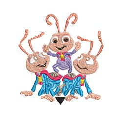 bug's life logo embroidery design, bug's life logo embroidery, cartoon design, embroidery file, digital download.