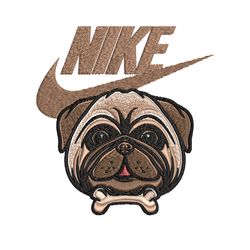 bulldog nike embroidery design, bulldog logo embroidery, nike design, embroidery file, logo shirt, instant download.