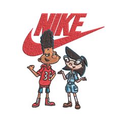 cartoon nike embroidery design, cartoon embroidery, nike design, embroidery file, logo shirt, instant download.