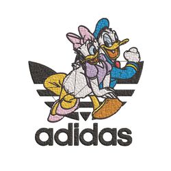 daisy x duck adidas embroidery design, adidas embroidery, brand embroidery, embroidery file,logo shirt,digital download
