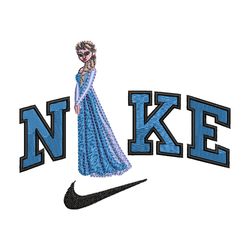 elsa x nike embroidery design, dinsey embroidery, brand embroidery, embroidery file, logo shirt, digital download