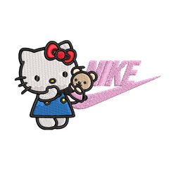 hello kitty nike embroidery design, hello kitty cartoon, embroidery, nike design, embroidery file, instant download.