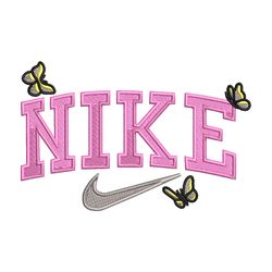 nike butterfly embroidery design, butterfly embroidery, nike design, embroidery shirt, embroidery file, digital download