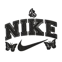 nike butterfly embroidery design, nike butterfly embroidery, embroidery file, nike design, logo shirt, digital download.