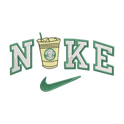 nike coffee embroidery design, starbuck embroidery, nike design, embroidery shirt, embroidery file,digital download