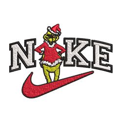 grinch nike embroidery design, nike embroidery, brand embroidery, embroidery file, logo shirt, digital download