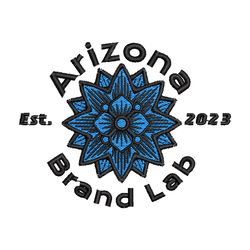 arizona brand lab embroidery design, flower embroidery, logo design, logo shirt, embroidery shirt, instant download