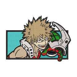 bakugou embroidery design, my hero academia embroidery, logo design, anime design, anime shirt, digital download