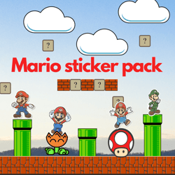 50 super mario svg bundle |super mario sticker|instant download|super mario for cricut and sublimation