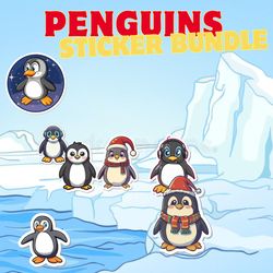 20 cute penguin svg|penguin clip art|penguin cricut|layered files|pinguin stickers