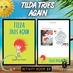 tilda tries again activity pack