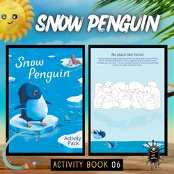 snow penguin activity pack