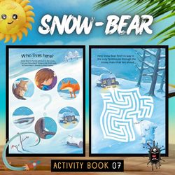 snow bear activity pack