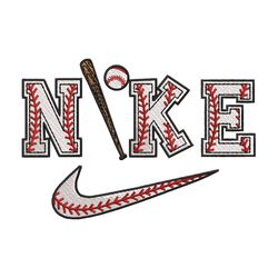 baseball x nike embroidery design, baseball embroidery, nike design, embroidery shirt, embroidery file, digital download