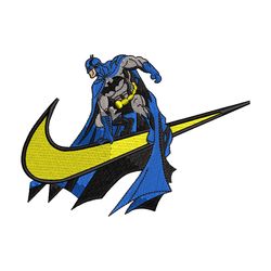 batman nike logo embroidery design, batman  embroidery, nike design, logo shirt, movie shirt, digital download