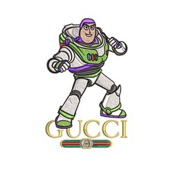 buzz lightyear gucci embroidery design, buzz lightyear embroidery, cartoon design, embroidery file, instant download.