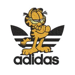 cartoon cat adidas embroidery design, adidas embroidery, brand embroidery, embroidery file,logo shirt,digital download