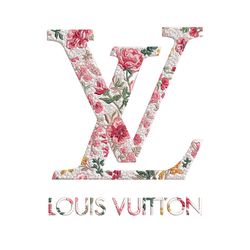 flower louis vuitton embroidery design, lv embroidery, embroidery file, brand embroidery, logo shirt, digital download