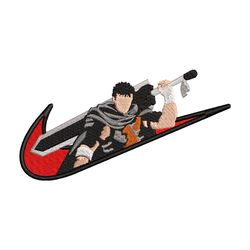 guts nike embroidery design, nike berserk embroidery, nike design, anime design, anime shirt, digital download