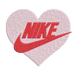 heart nike embroidery design, nike embroidery, brand embroidery, embroidery file, logo shirt, digital download