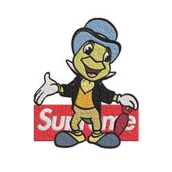 jimimy cricket supreme embroidery design, jimimy cricket embroidery, cartoon design, embroidery file, instant download