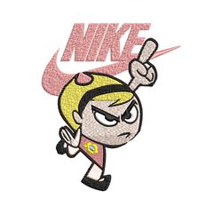 mandy cartoon nike embroidery design, mandy embroidery, nike design, embroidery file, logo shirt, instant download.