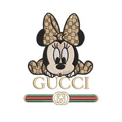 minnie baby gucci embroidery design,gucci embroidery, embroidery file, logo shirt, sport embroidery, digital download