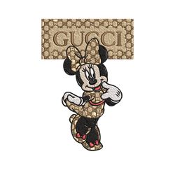 minnie gucci embroidery design, gucci embroidery, brand embroidery, logo shirt, embroidery file, digital download