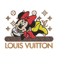 minnie louis vuitton embroidery design, lv embroidery, embroidery file, brand embroidery, logo shirt, digital download