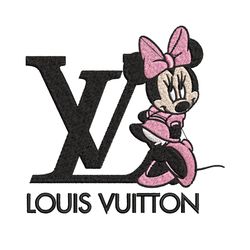 minnie louis vuitton embroidery design, lv embroidery, embroidery file, disney embroidery, logo shirt, digital download